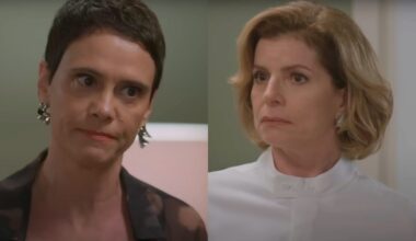 Celina desmaiar ao saber que Odete pode descobrir seu segredo em Vale Tudo