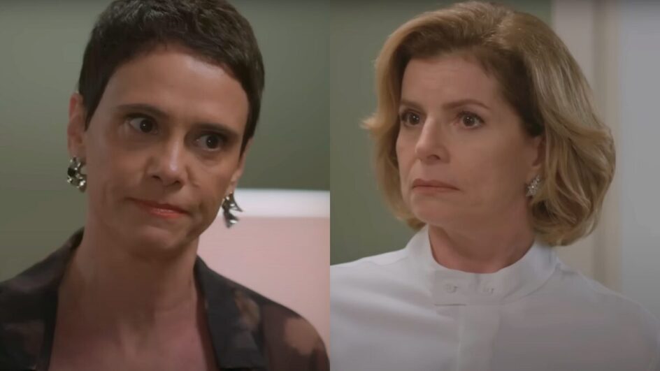 Celina desmaiar ao saber que Odete pode descobrir seu segredo em Vale Tudo