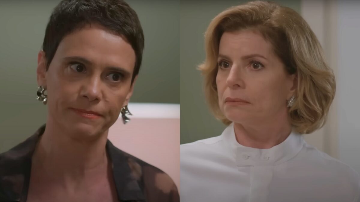Celina desmaiar ao saber que Odete pode descobrir seu segredo em Vale Tudo