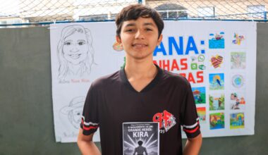 Aluno da Rede Municipal lança livro autoral durante Feira Literária de Viana - PREFEITURA MUNICIPAL DE VIANA