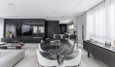 A elegância atemporal na combinação entre o preto e o cinza no décor - Acorda Cidade