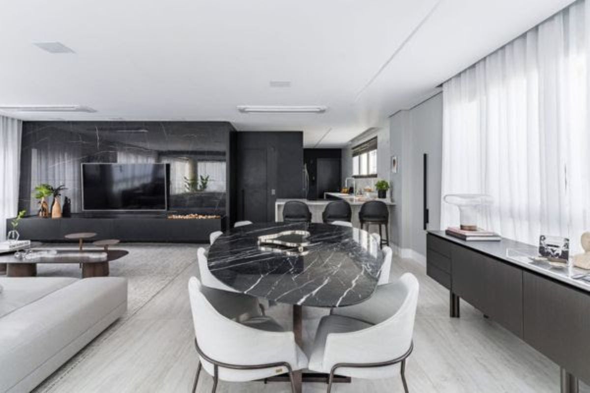 A elegância atemporal na combinação entre o preto e o cinza no décor - Acorda Cidade