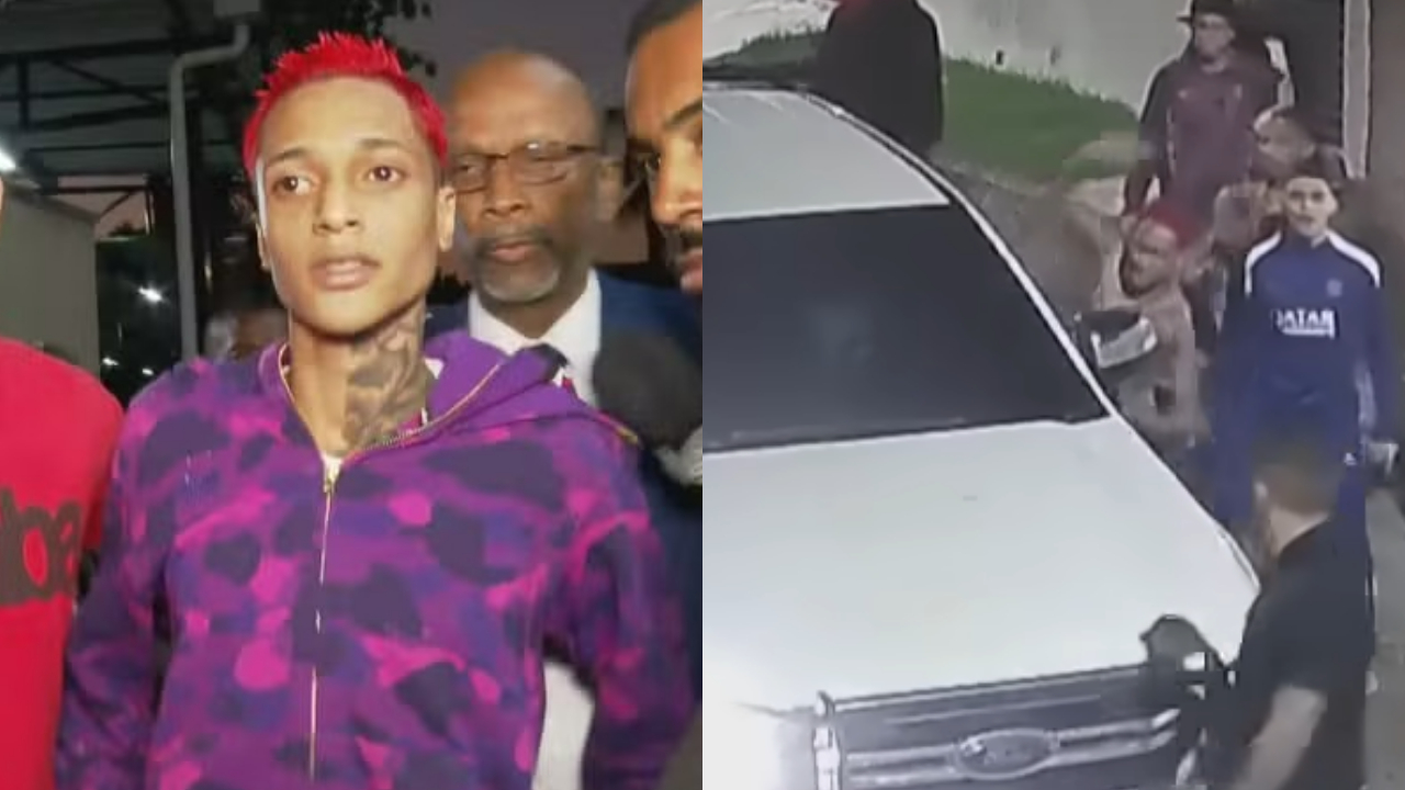 Video inédito de câmera de segurança mostra ataque de Oruam contra viatura de Polícia Civil