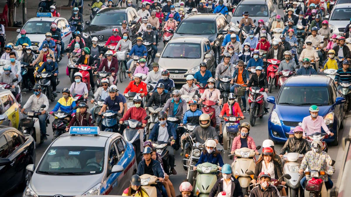 motas gasolina eletricas Vietname motociclos
