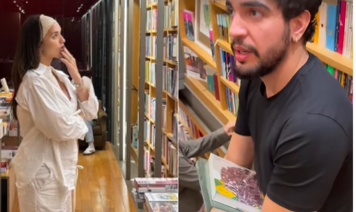 Rafa Kalimann e Nattanzinho gastam R$ 10 mil em livros 'decorativos' para nova casa: 'Quem vê pensa'