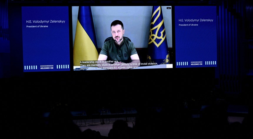Zelensky pede ao mundo que procure uma "mudança de regime" na Rússia