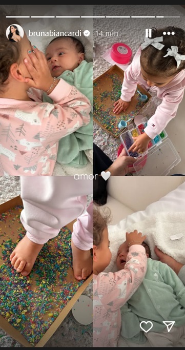 Bruna Biancardi exibe momento com as filhas - Reprodução/Instagram