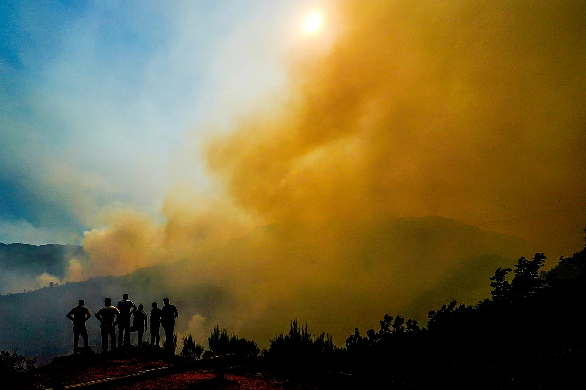 1100 Operacionais Combatem Fogos em Arouca e Ponte da Barca