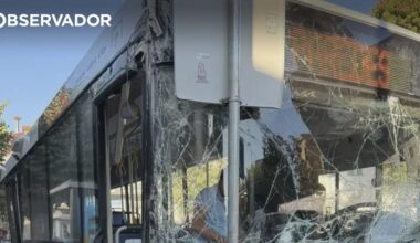 Autocarro despista-se e abalroa quatro carros. Há 7 feridos – Observador