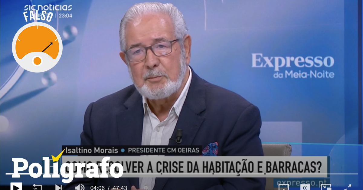 “Construção média de casas por ano baixou de 100.000 para 2.000 nas últimas décadas” – Polígrafo