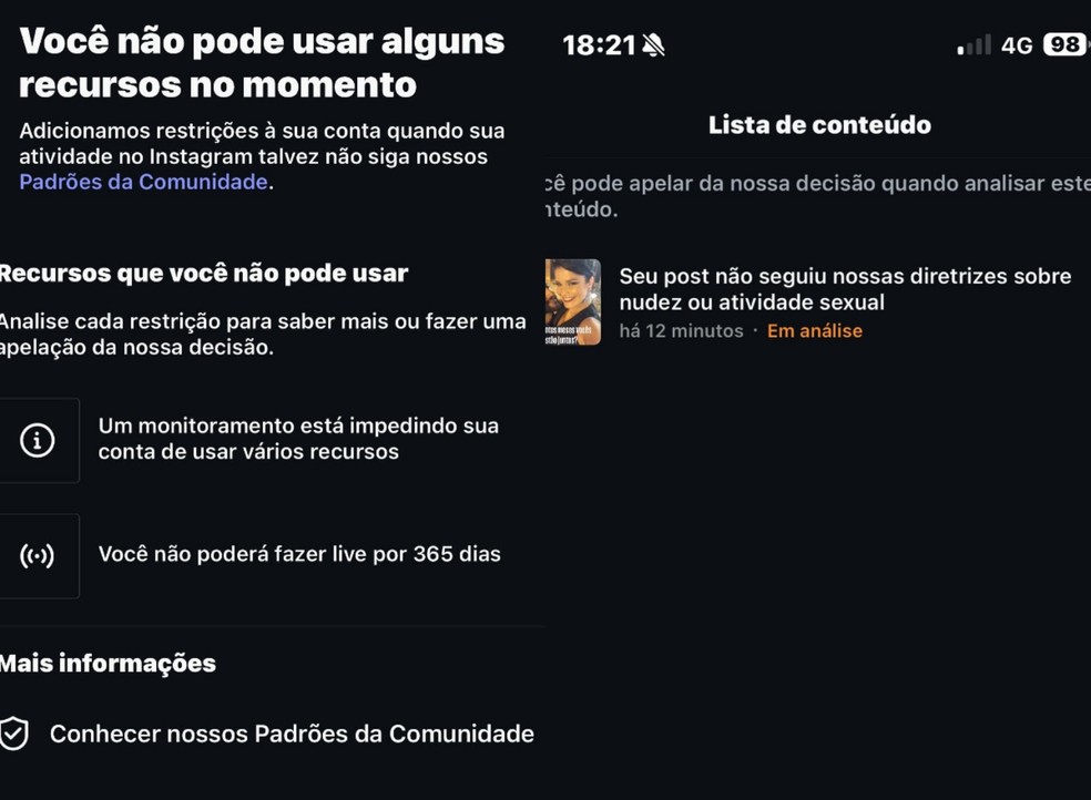 Instagram remove publicação de Samara Felippo e atriz rebate acusação de 'nudez infantil' — Foto: Reprodução Instagram