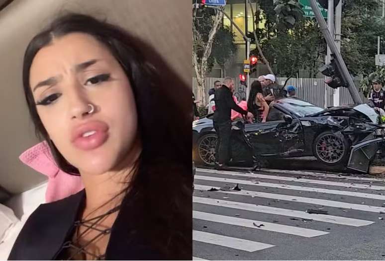 Após acidente, Bia Miranda se explica por chamar carro de vítima de 'lixo'