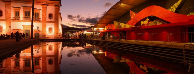 Tudo pronto em Paraty para o início da Flip 2025 — Foto: Márcia Foletto