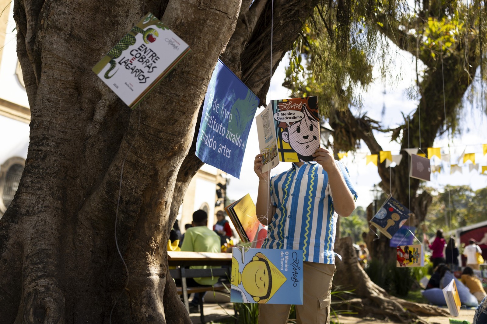 Flip 2025: Pé de livro, uma homenagem a Ziraldo na Flipinha — Foto: Márcia Foletto