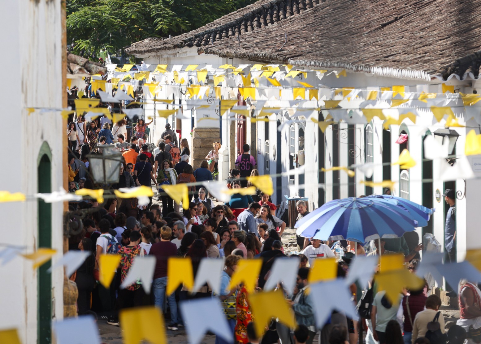 Centro Histórico de Paraty no segundo dia da Flip 2025 — Foto: Márcia Foletto