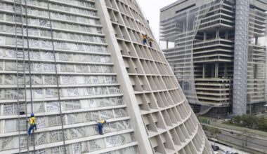 Ícones do modernismo no Centro do Rio, Catedral Metropolitana e sede da Petrobras passam por reformas estruturais; veja fotos