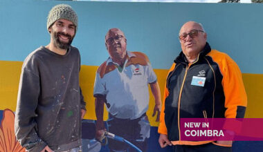David pinta paredes, mas não é “street artist”. “Isso é urbano, eu sou de uma aldeia” — New in Coimbra