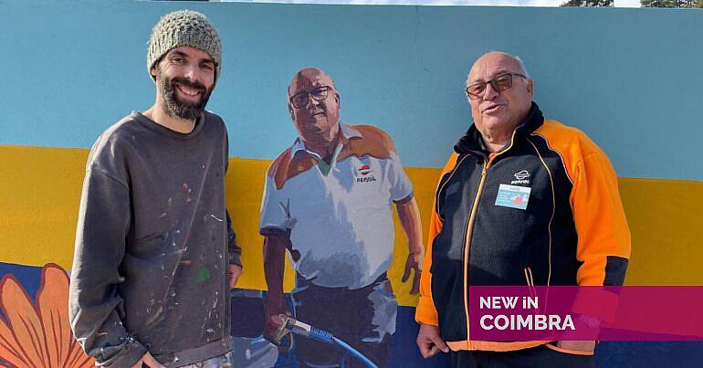 David pinta paredes, mas não é “street artist”. “Isso é urbano, eu sou de uma aldeia” — New in Coimbra