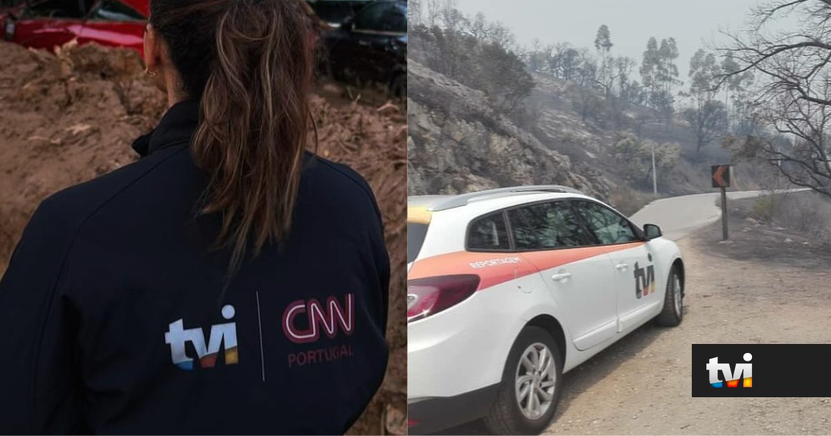 Carro da TVI apanhado pelas chamas. Jornalista agradece aos bombeiros: «Salvaram-me a vida» - Dois às 10