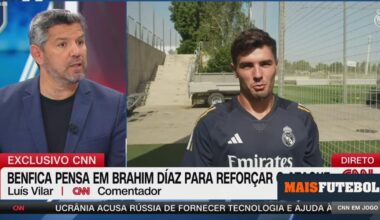 «Custa-me ver que Brahim Díaz possa estar nas cogitações do Benfica porque tem um palco superior» - Maisfutebol