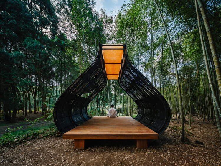 Plano Cabana de Bambu: Bolinho de Arroz / Cheng Tsung FENG Design Studio - Fotografia de Exterior, Madeira, Floresta