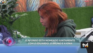Catarina Miranda insulta Afonso durante prova e provoca nova tensão no quarto - Big Brother