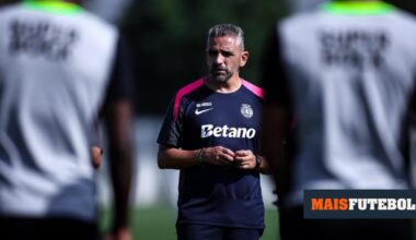Sporting: Rui Borges com duas baixas para a jornada inaugural da Liga
