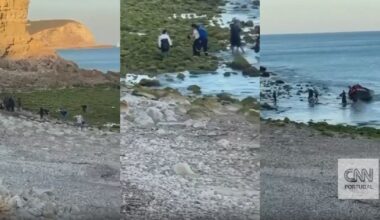 Barco dá à costa no Algarve com 36 adultos e duas crianças, "apresentavam sinais de saúde débil"