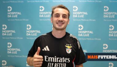 Benfica: Aktürkoglu em tratamento a três dias da receção ao Nice