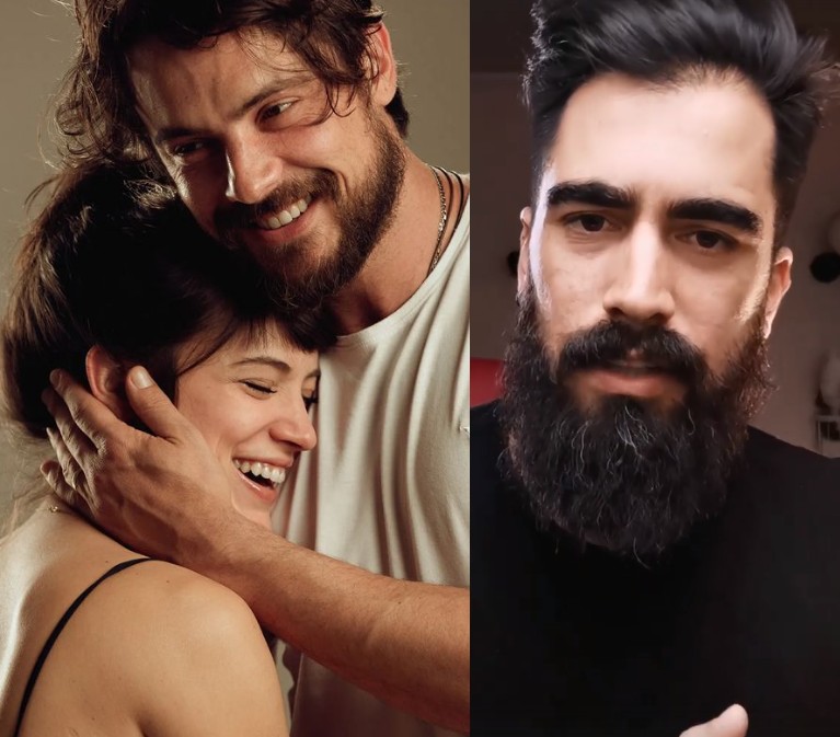 Foto de Sergio Guizé e Bianca Bin feita pelo ex-marido dela, Pedro Brandão — Foto: Pedro Brandão e reprodução/Instagram