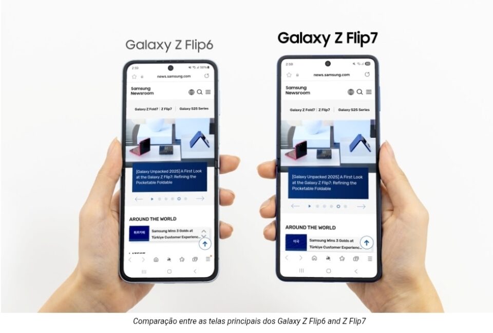 Galaxy Z Flip7: o smartphone compacto com AI na palma da sua mão