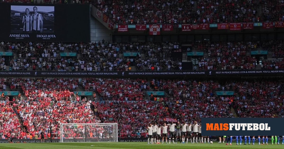 Supertaça inglesa: desrespeitado minuto de silêncio em homenagem a Jota
