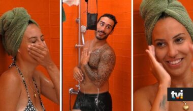 Entre picardias e provocações: as imagens do banho escaldante de Catarina Miranda e Afonso Leitão - Big Brother