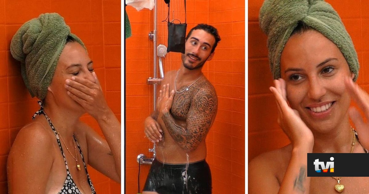 Entre picardias e provocações: as imagens do banho escaldante de Catarina Miranda e Afonso Leitão - Big Brother