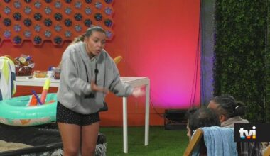 Jéssica grita enervada com atitudes de Catarina. Miranda ignora e fala sozinha - Big Brother
