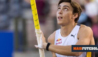 Armand Duplantis bate recorde do mundo do salto com vara pela 13.ª vez