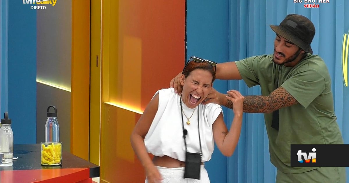 Num dia odeiam-se, no outro não se largam. Hoje é só brincadeiras entre Afonso e Catarina Miranda - Big Brother