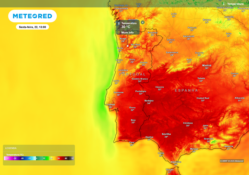 temperatura do ar à superfície