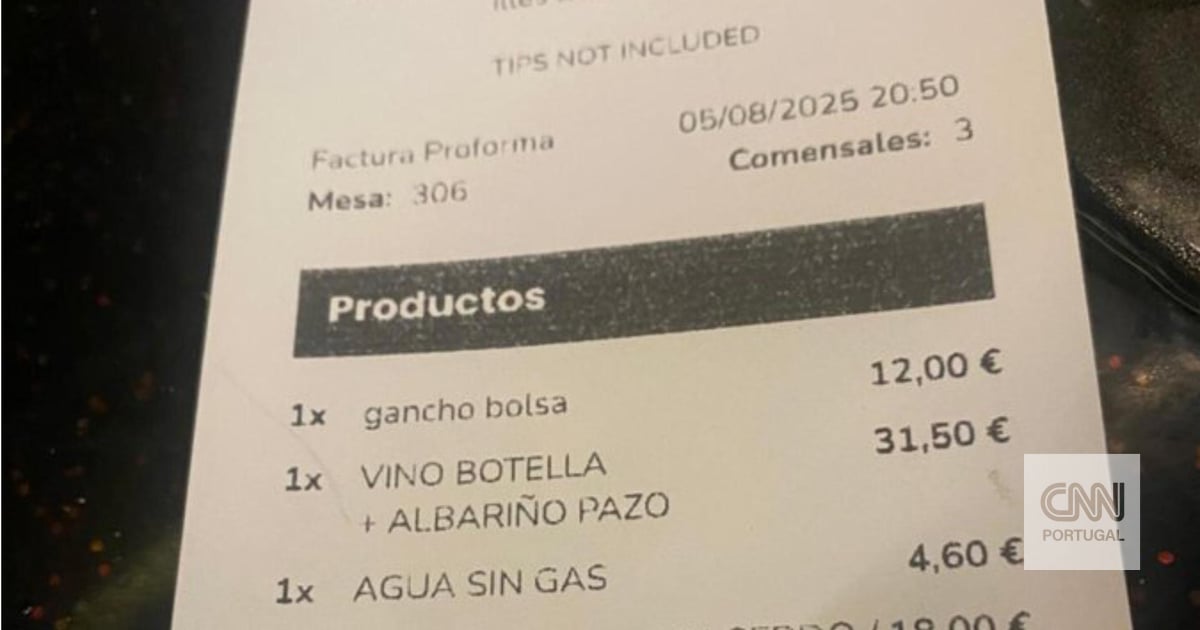 E se lhe aparecessem 12€ por um gancho para malas na conta do restaurante?