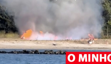 Fazem churrasco na praia em Viana do Castelo e chamas descontrolam-se
