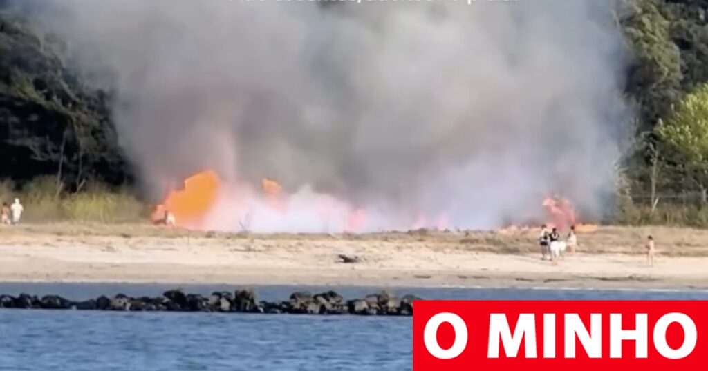 Fazem churrasco na praia em Viana do Castelo e chamas descontrolam-se