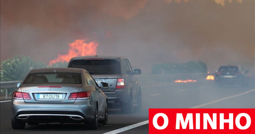 Incêndio obriga ao corte da estrada Viana-Ponte de Lima