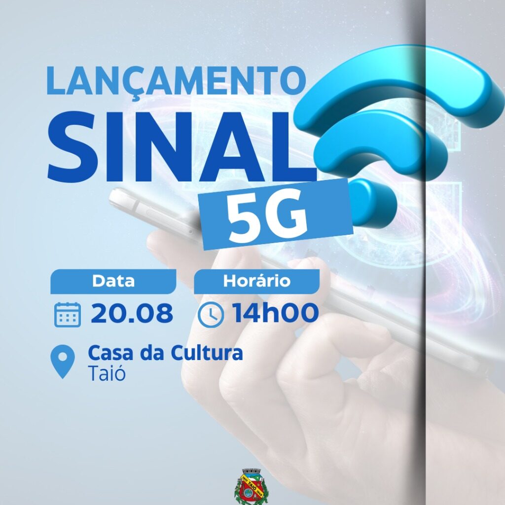 Rádio Educadora 90.3 FM » Lançamento do sinal de internet 5G em Taió será quarta-feira