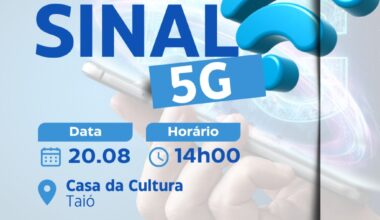Rádio Educadora 90.3 FM » Lançamento do sinal de internet 5G em Taió será quarta-feira
