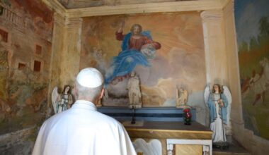 Leão XIV visita o Santuário de Nossa Senhora das Graças de Mentorella