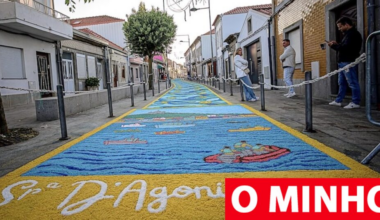 Viana acordou embelezada com os tapetes de sal
