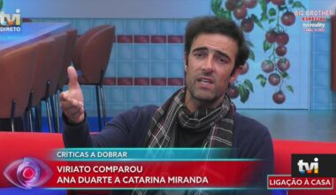 A meio da tensão instalada na casa, Viriato manda recado em direto para os apoiantes de Miranda - Big Brother