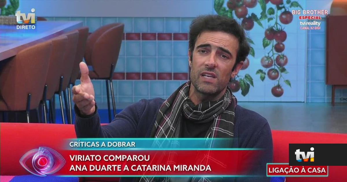 A meio da tensão instalada na casa, Viriato manda recado em direto para os apoiantes de Miranda - Big Brother