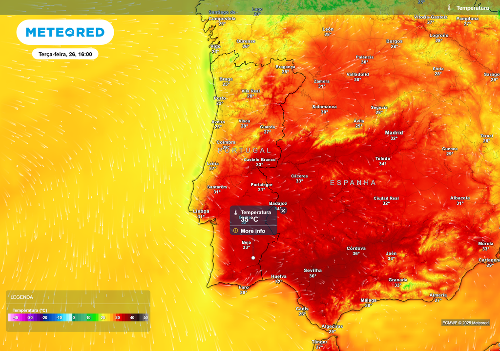 temperatura do ar à superfície