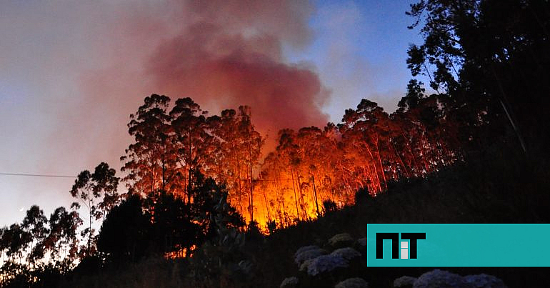 avistado um tornado de fogo na Covilhã — NiT